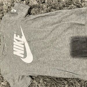 Nike Kids Heather Gray Short Sleeve Tee